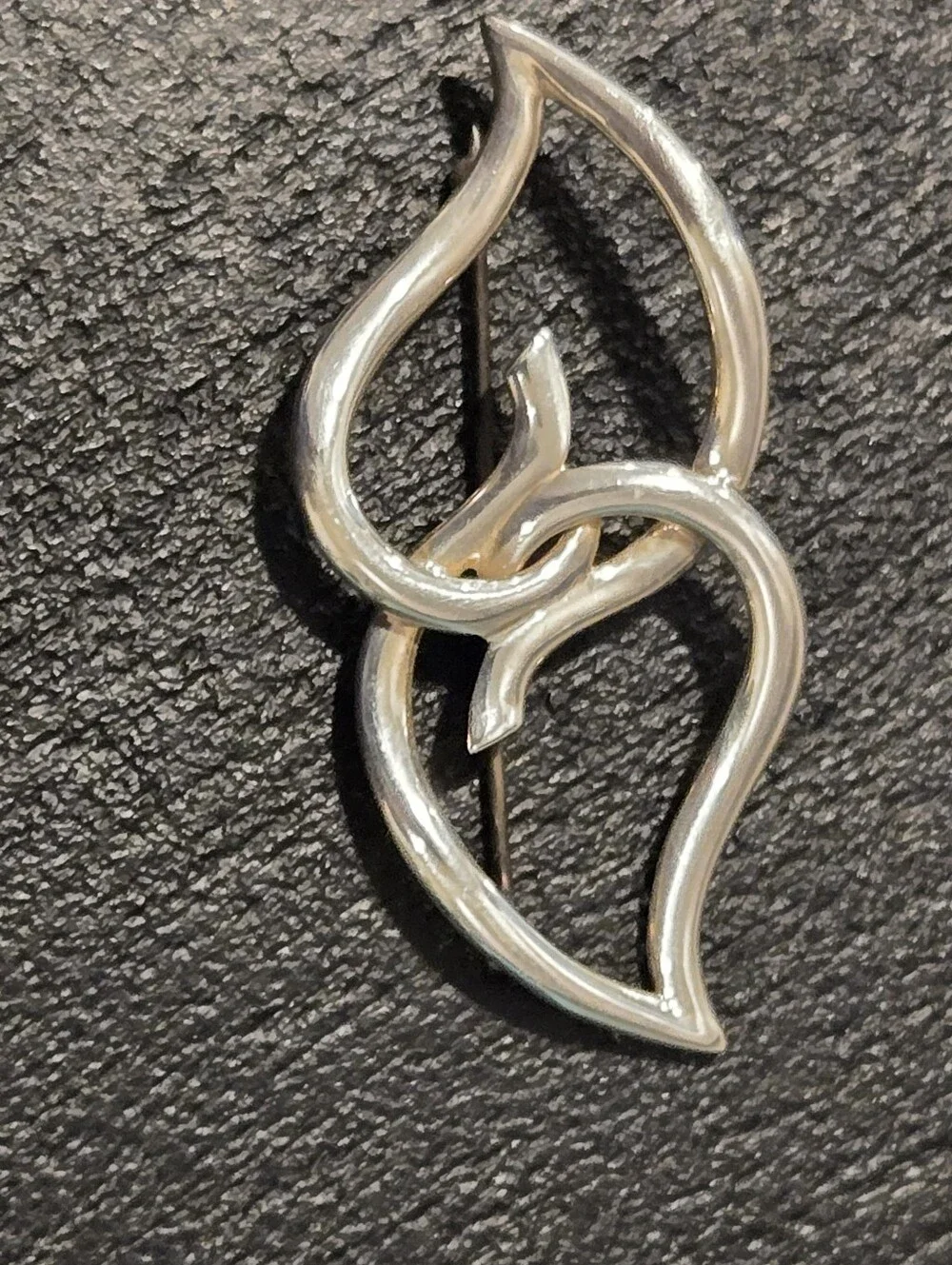 #160 - Tiffany & Co. Double Leaf Brooch, Sterling Silver 925
